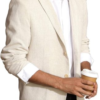 PJ PAUL JONES Slim Fit Lightweight Linen Jacket Tailored image 1