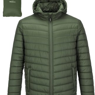 Lightweight Packable Hooded Puffer Jacket Insulated Winter image 1